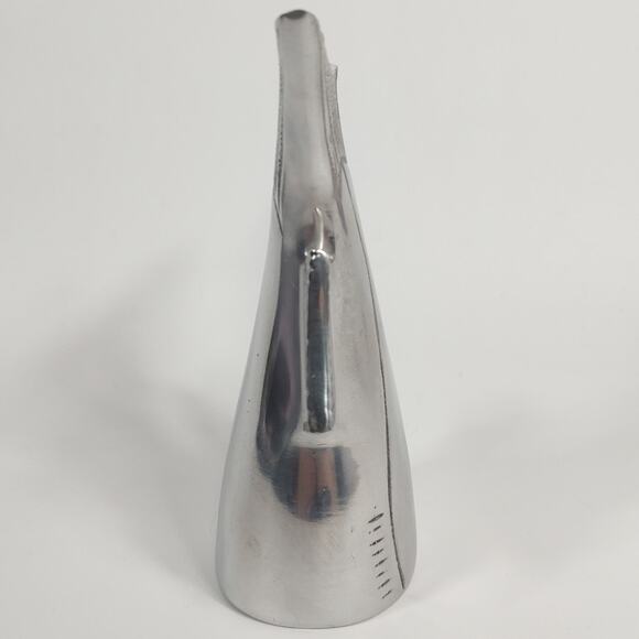 Silver Fish Tail Bell Aluminum Metal Decor Lake House Fishing Cabin Coastal Sea - Picture 4 of 8